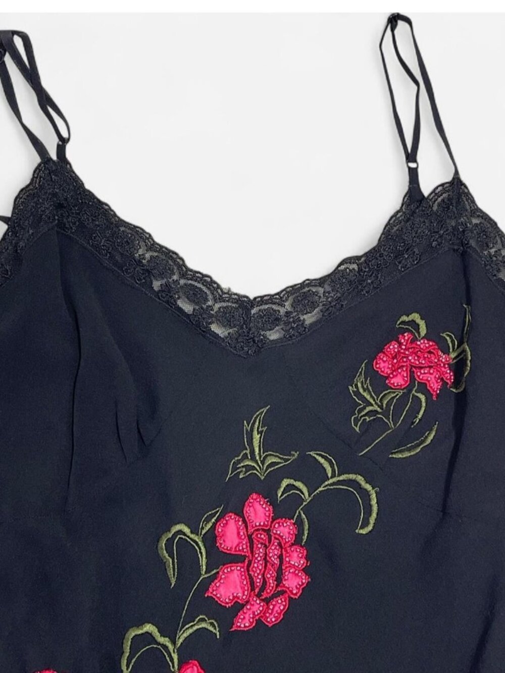 Vintage Sue Wong embroidered beaded silk dress size 10 - Picture 7 of 8